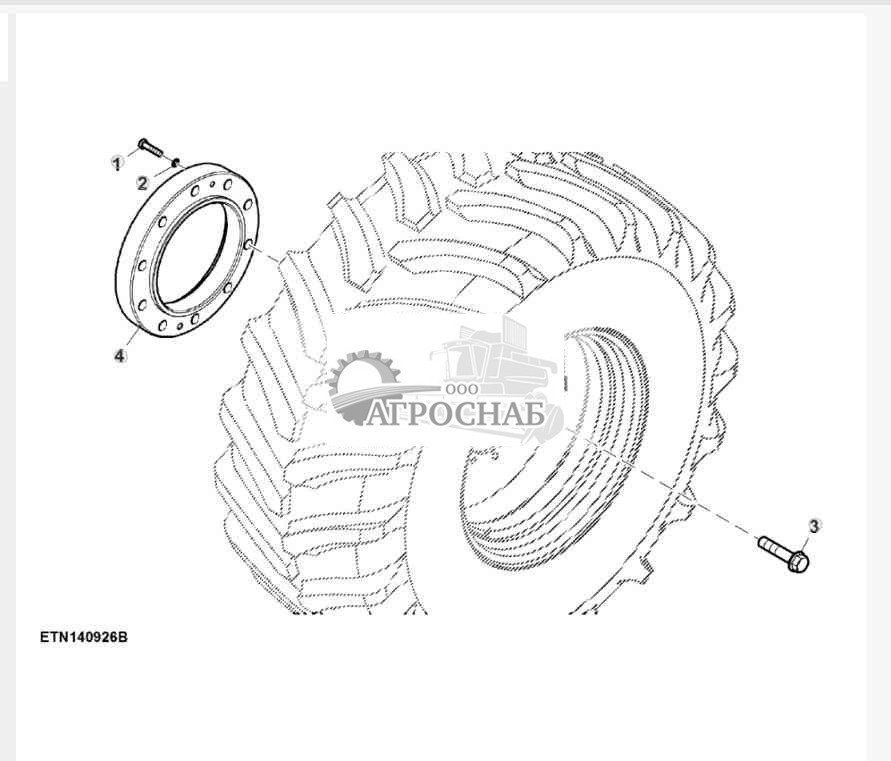 Болты и проставки ведущего колеса 